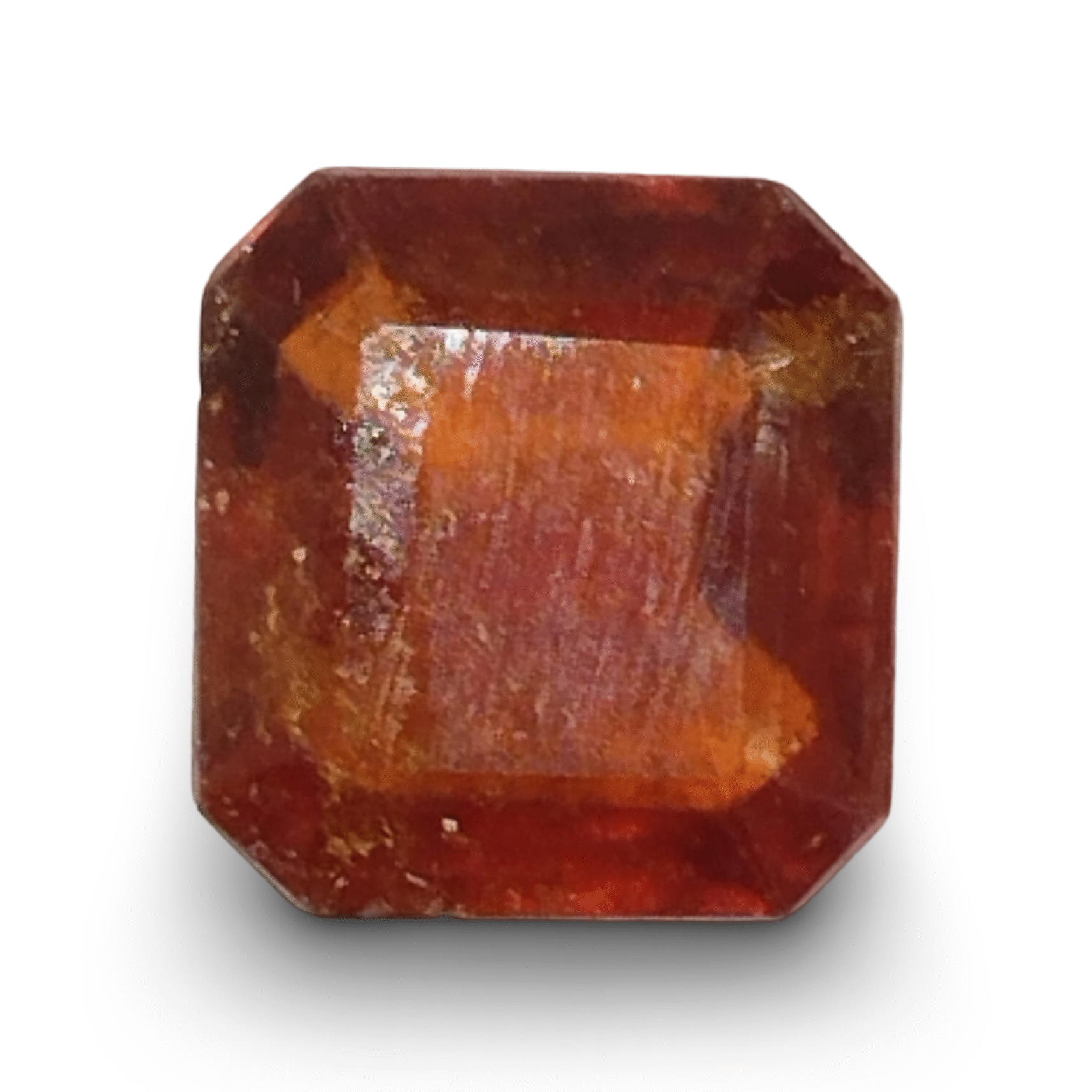 Natural Hessonite (Gomed) | Octa Step Cut | IGC Certified Certificate No.: IGCDKBAJ42772