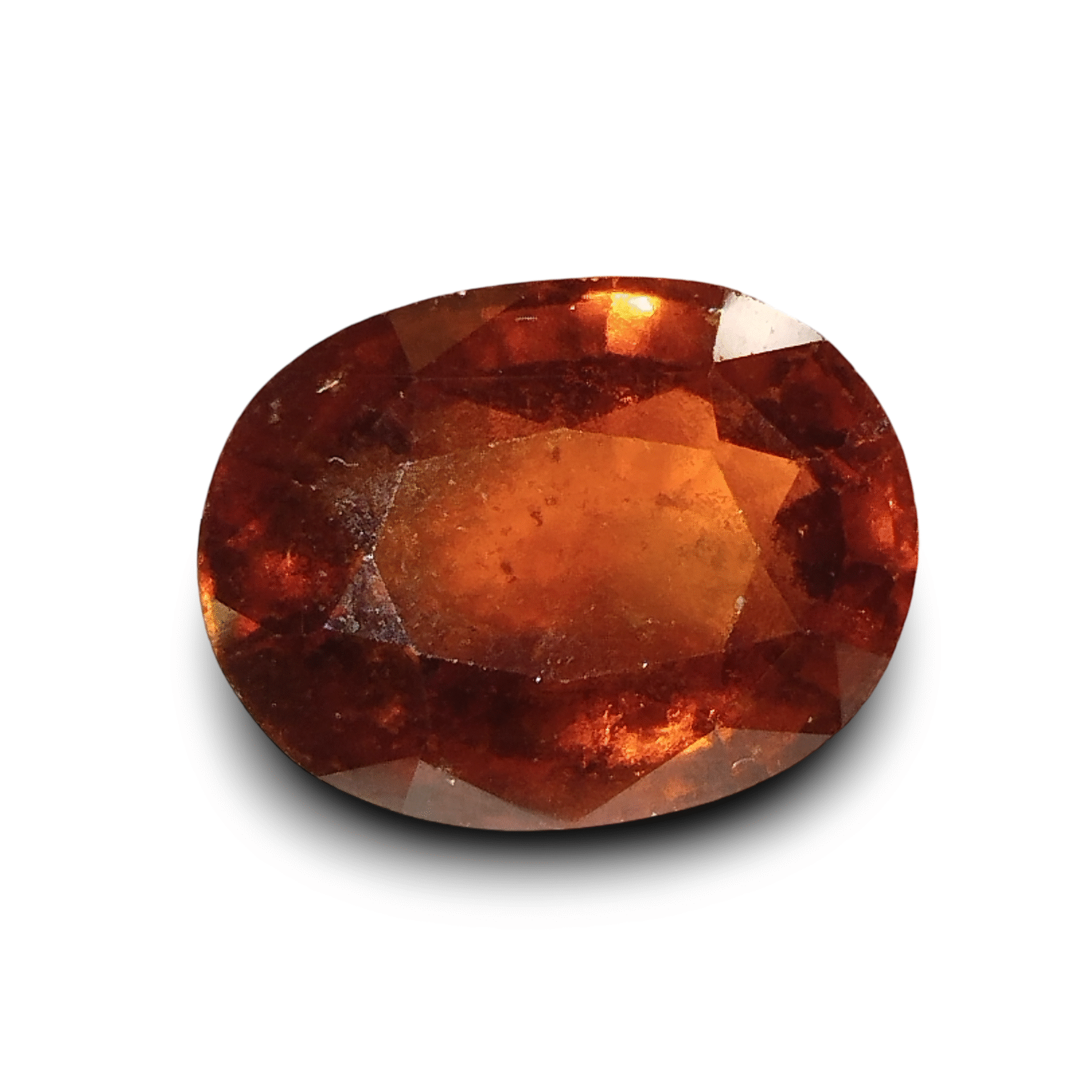 Natural Hessonite (Gomed) | Oval Mix Cut | IGC Certified Certificate Number: IGCDKBAJ42703