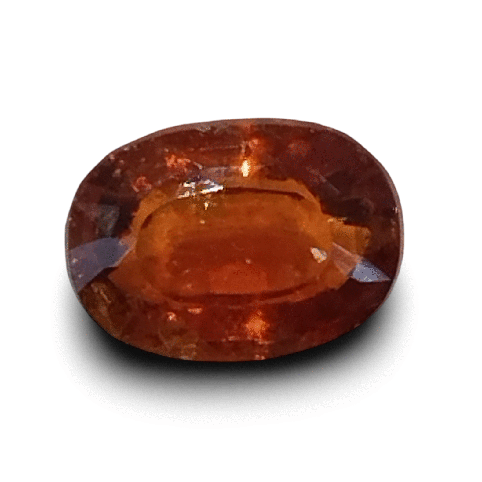 Natural Hessonite Garnet | Brownish Orange | Oval Mix Cut | Certified Certificate No.: IGCDKBAJ42704