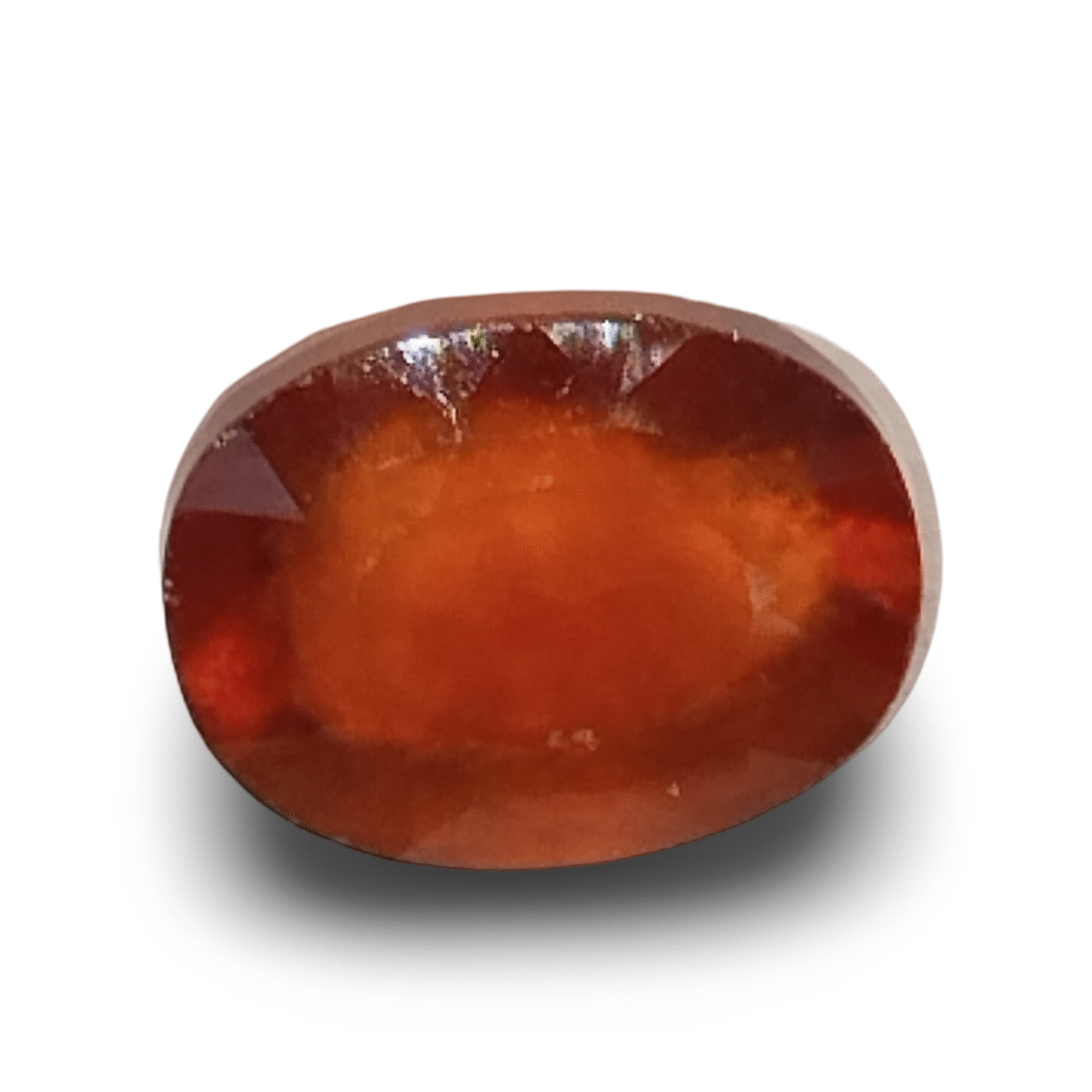 Natural Hessonite Garnet | Brownish Orange | Oval Mix Cut | IGC Certified Certificate No.: IGCDKBAJ42695