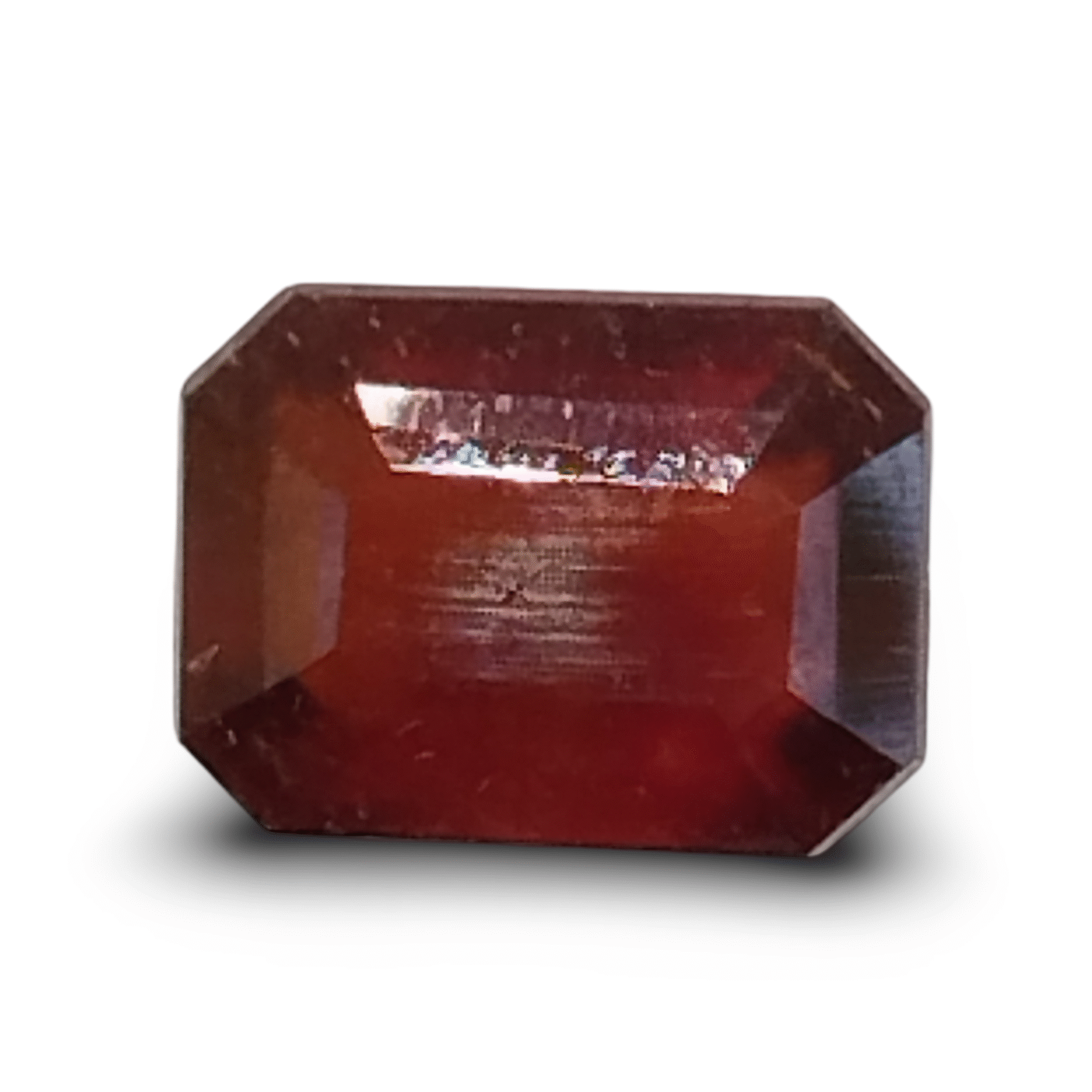 Natural Hessonite (Gomed) | Octa Step Cut | IGC Certified Certificate No.: IGCDKBAJ42803
