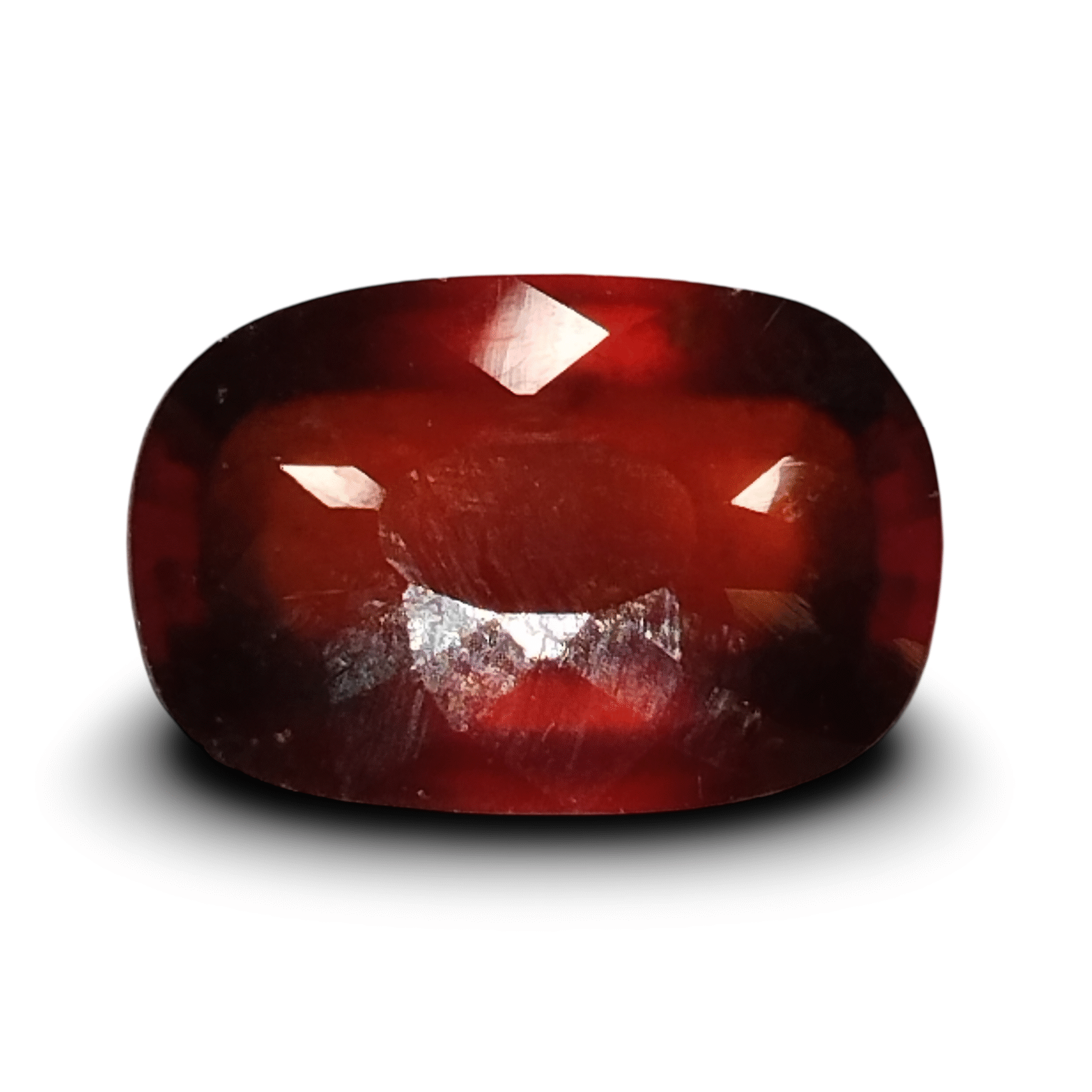 Natural Hessonite Garnet | Cushion Cut | Orangish Brown Certificate No.: IGCDKBAJ44637