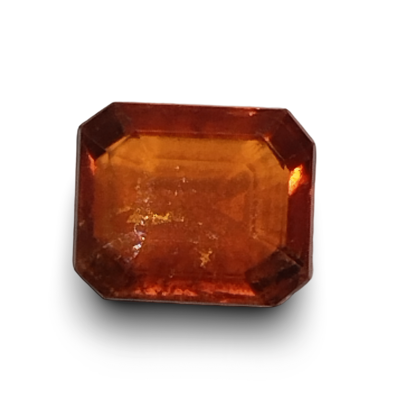 Natural Hessonite (Gomed) | Rectangle Cut | IGC Certified Certificate No.: IGCDKBAJ44635