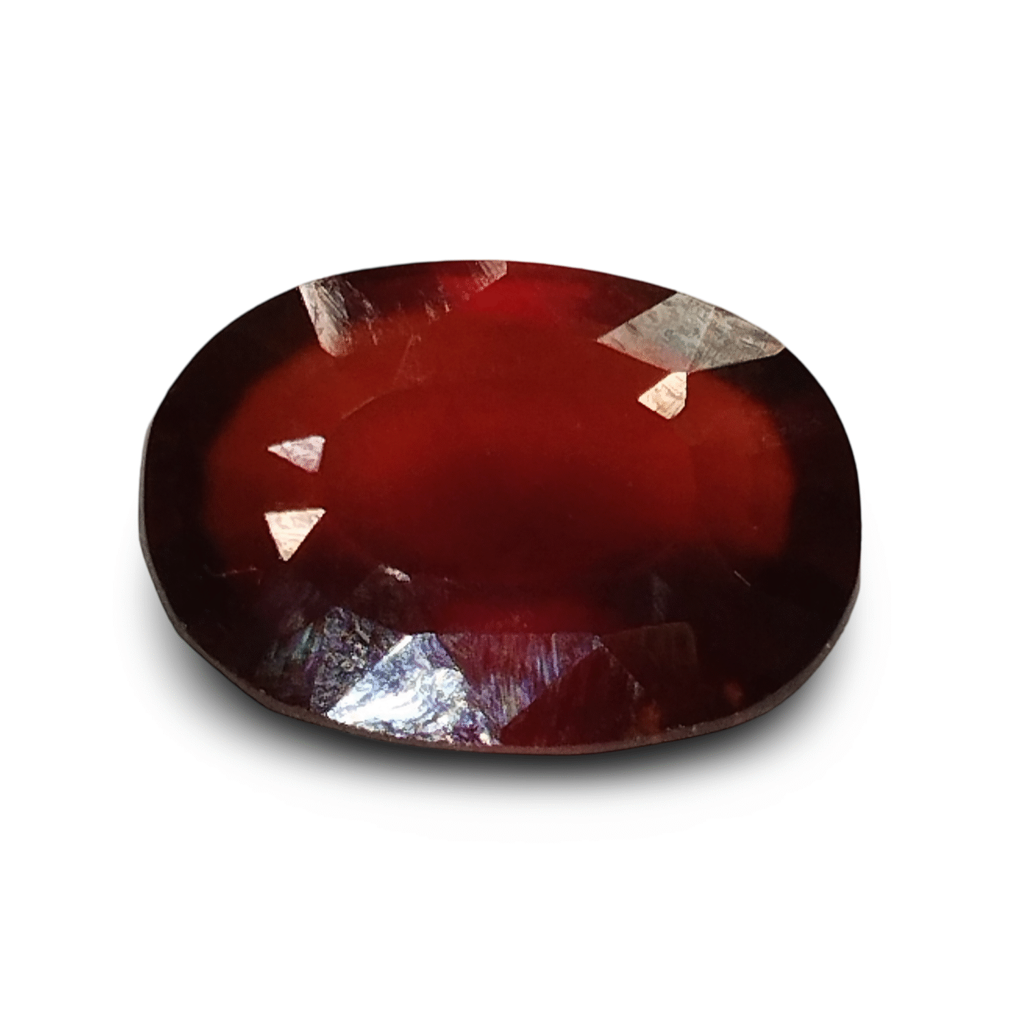 Natural Hessonite Garnet | Oval Mix Cut | Brownish Orange Certificate No.: IGCDKBAJ42807