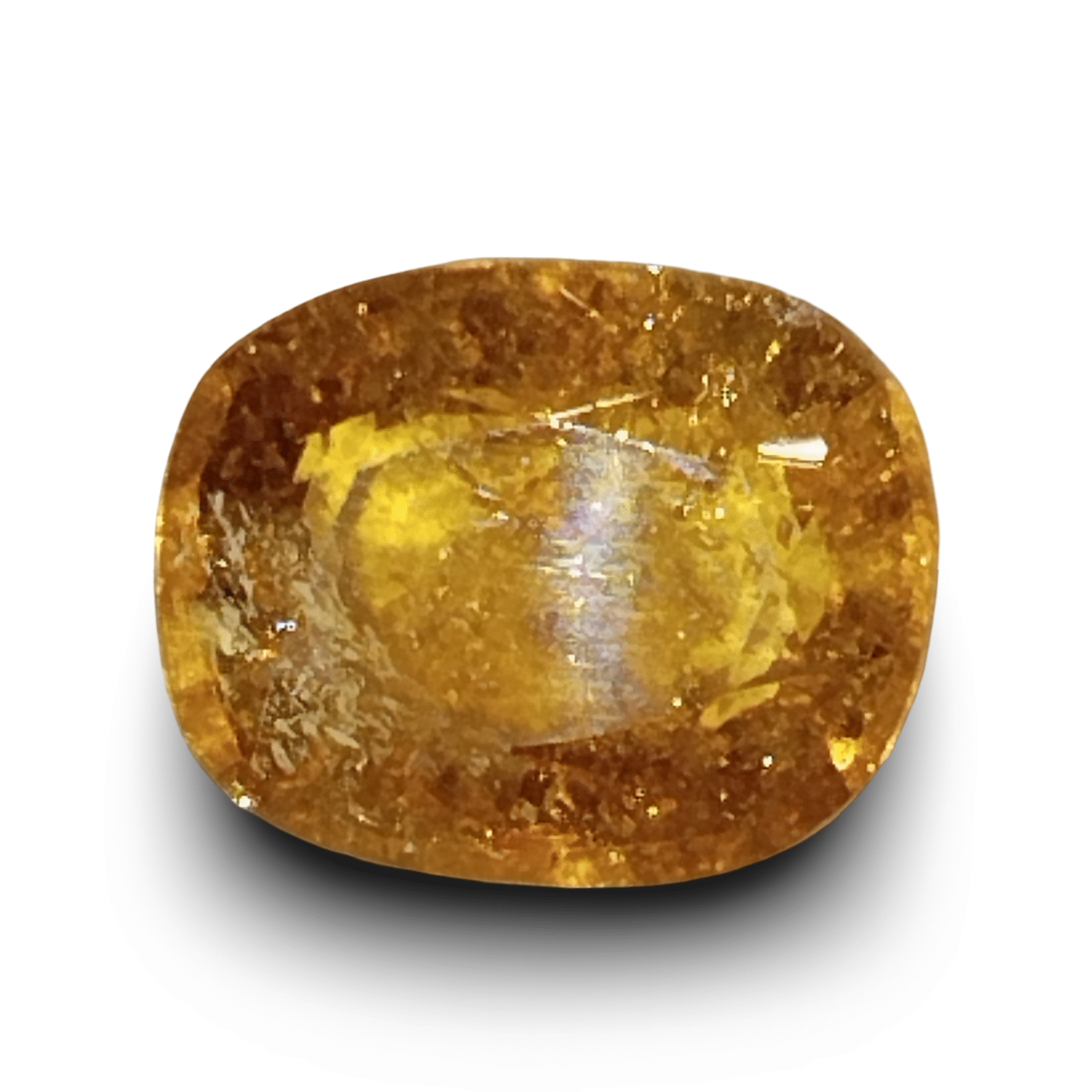 Natural Hessonite (Gomed) | Cushion Cut | IGC Certified Certificate No.: IGCDKBAJ48334