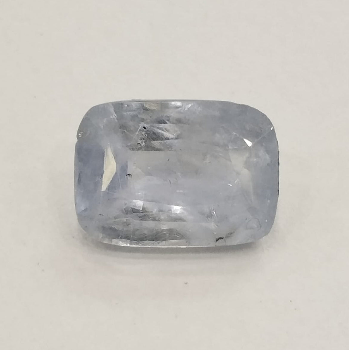 Natural Blue Sapphire | IGC Certified | Dual Color ( Blue) | Cushion Cut | Natural Inclusions | Rare Astrological Gem Certificate No.: IGCDKBAJ49668
