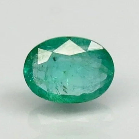 Natural Emerald |65H00| Govt. Lab Certified | Oval Mixed Cut | Green Report No.7876D31507
