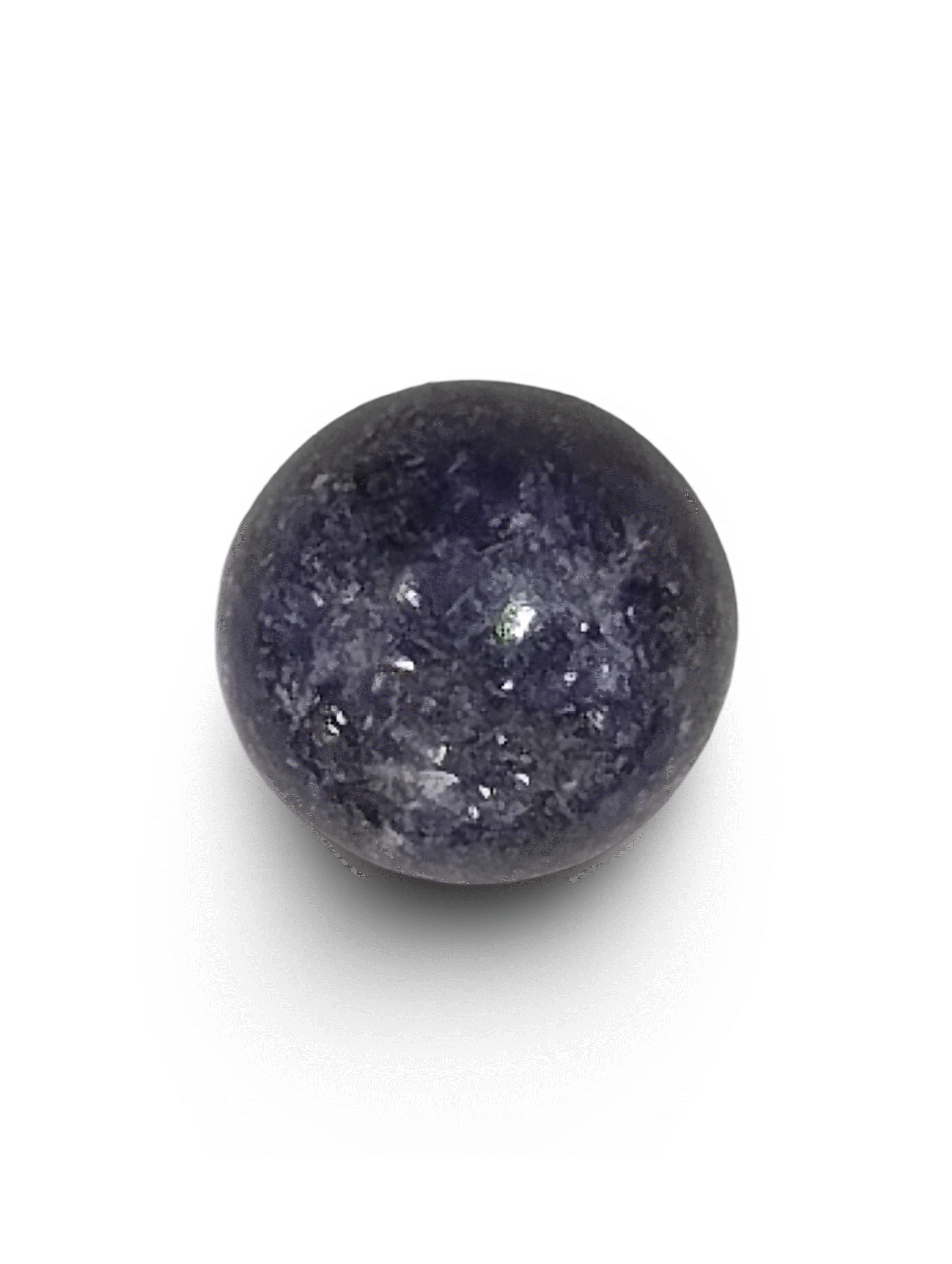 Natural Lapis Lazuli |1H20| Govt. Lab Certified | Round Cabochon | Deep Blue with Pyrite Sparkles Certificate No.: IGCDKBAJ44674