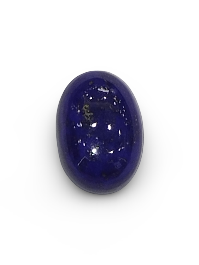 Natural Lapis Lazuli |1H20| Oval | Rich Blue with Pyrite Species | Certified Certificate No.: IGCDKBAJ44670