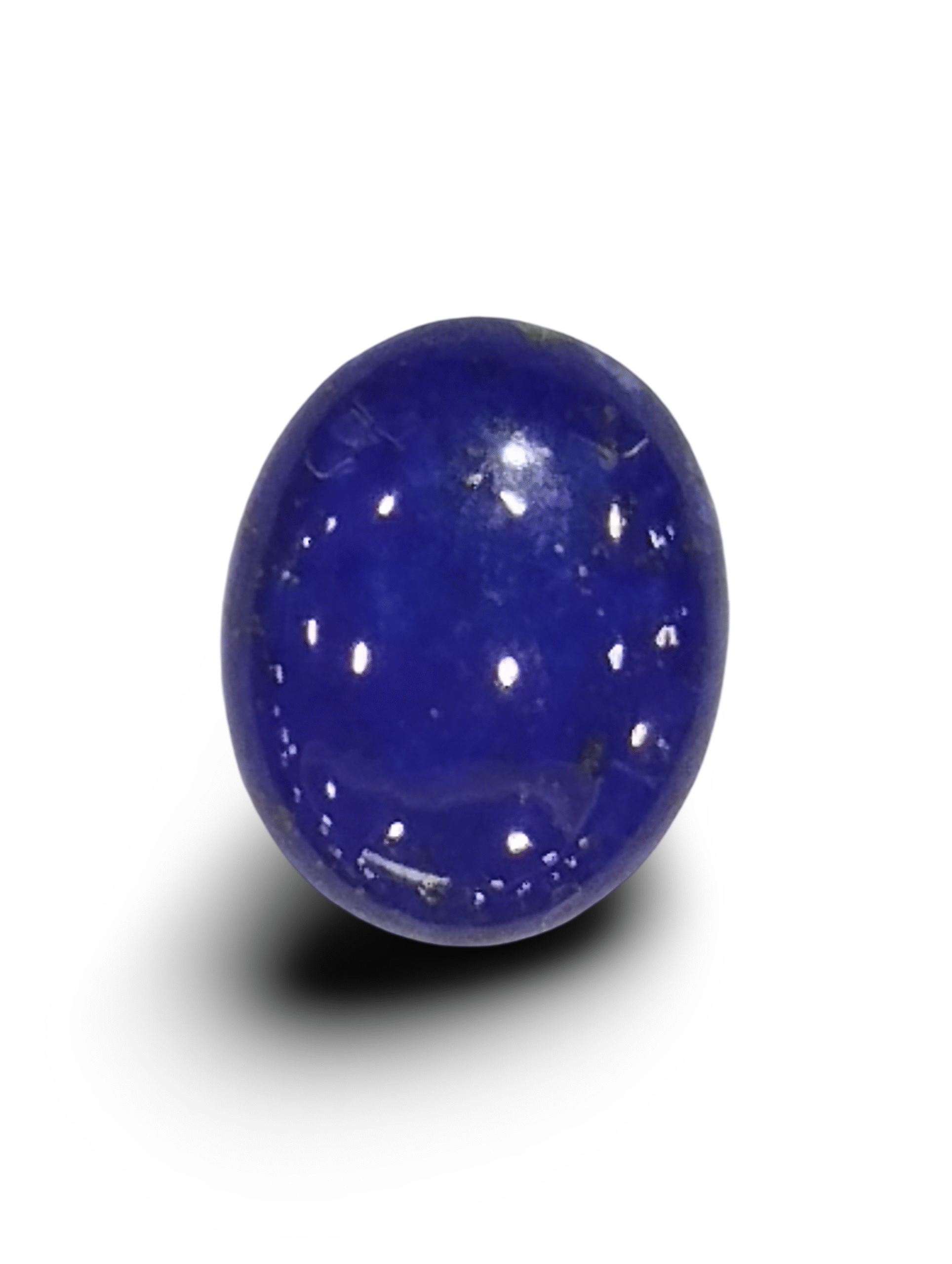 Natural Lapis Lazuli |1H20| Oval Cabochon | Deep Blue with Metallic Pyrite | Govt. Lab Certified Certificate No.: IGCDKBAJ42504