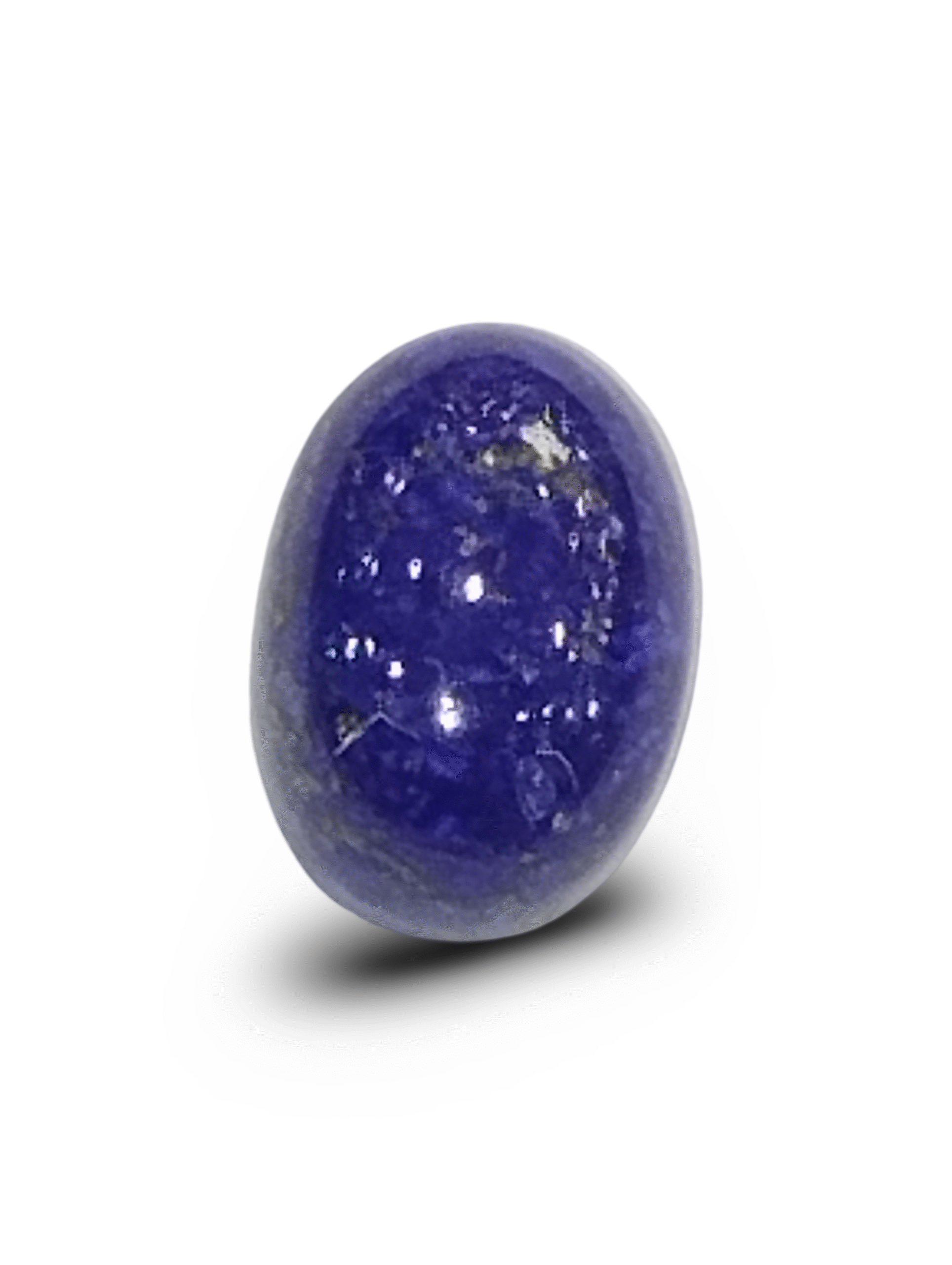 Natural Lapis Lazuli |1H20| Oval Cabochon | Deep Blue with Pyrite | IGC Certified Certificate No.: IGCDKBAJ42537