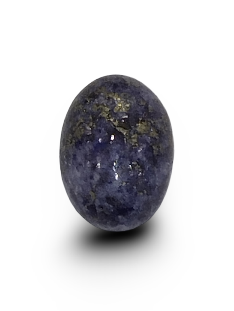 Natural Lapis Lazuli |1H20| Oval Cabochon | Deep Blue with Rich Pyrite Matrix | Certified Certificate No.: IGCDKBAJ42491