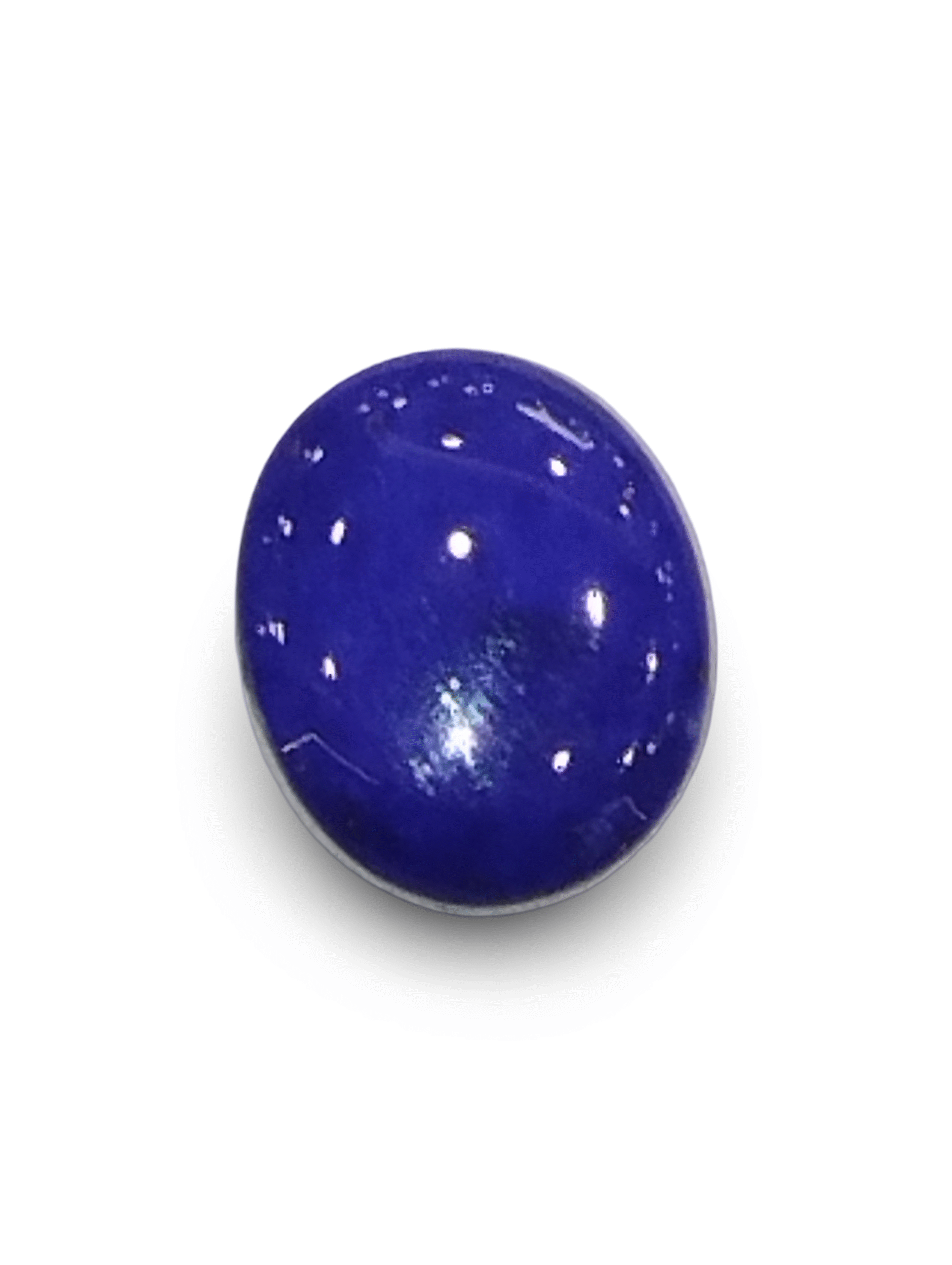 Natural Lapis Lazuli |1H20| Oval Cabochon | Deep Royal Blue with Metallic Pyrite | Certified Certificate No.: IGCDKBAJ42492