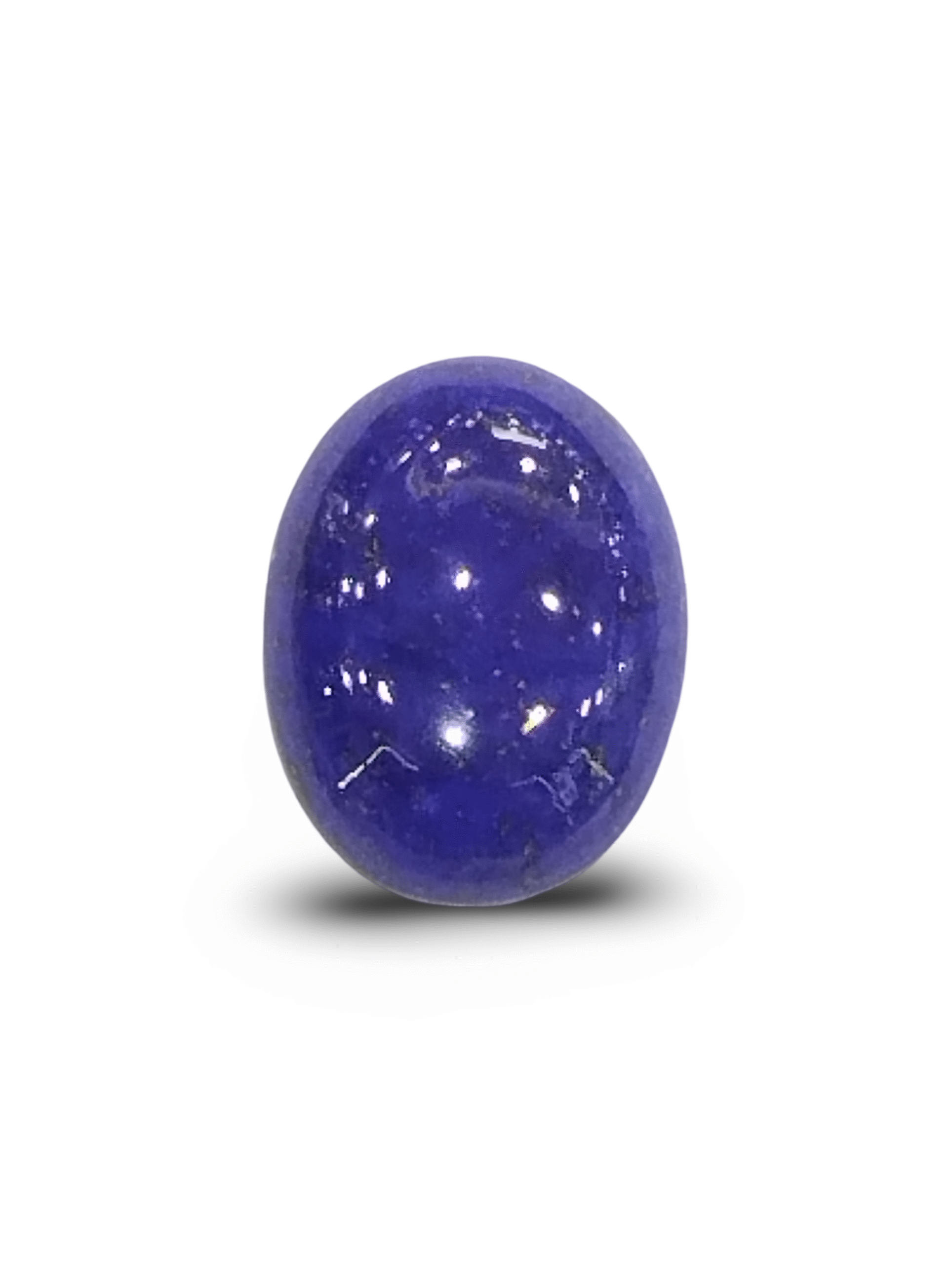 Natural Lapis Lazuli |1H20| Oval Cabochon | Rich Blue with Pyrite Crystals | IGC Certified Certificate No.: IGCDKBAJ42486
