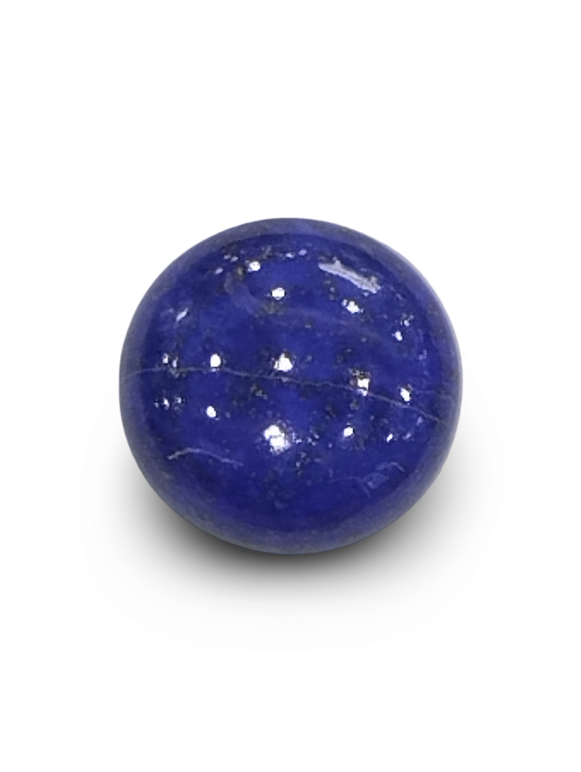 Natural Lapis Lazuli |1H20| Oval Cabochon | Royal Blue with Pyrite | IGC Certified Certificate No.: IGCDKBAJ42482