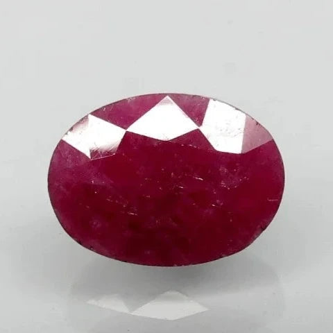 Natural Purplish Red Ruby |12H00| Certified Unheated | Oval Mixed Cut Report No. 9498D38415