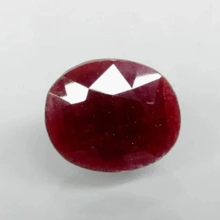 Natural Purplish Red Ruby |12H00| Certified Unheated | Oval Mixed Cut Report No. 9498D38416