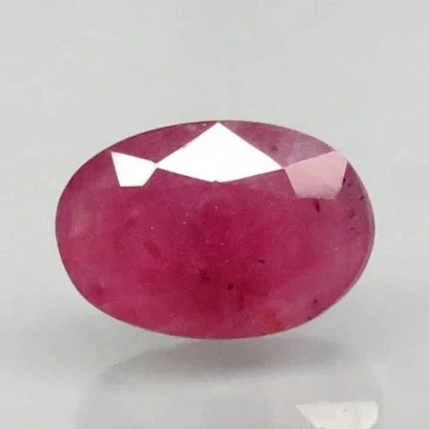Natural Purplish Red Ruby |12H00| Certified Unheated | Oval Mixed Cut Report No. 9498D38424