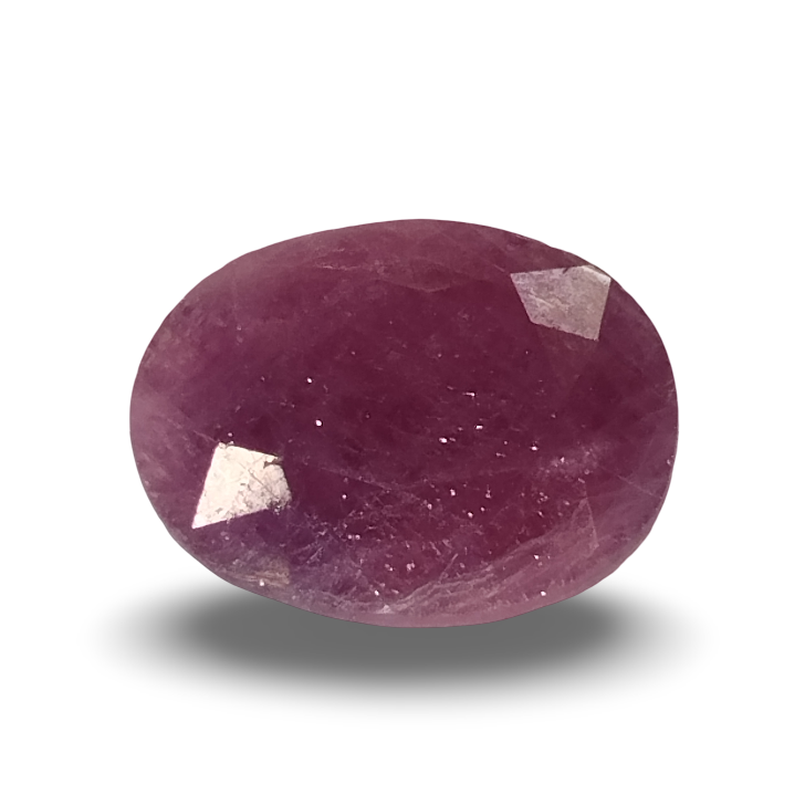Natural Ruby |8H50| Certified Oval Cut Red Corundum Gemstone Certificate No.: IGCDKBAJ44845