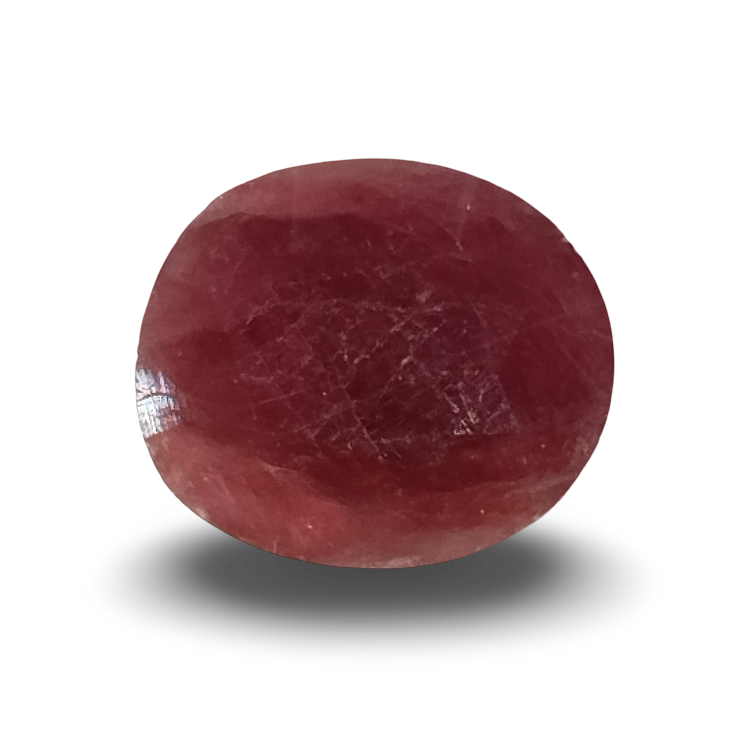 Natural Ruby |5H50| Certified Oval Cut Red Corundum Gemstone No.: IGCDKBAJ44836