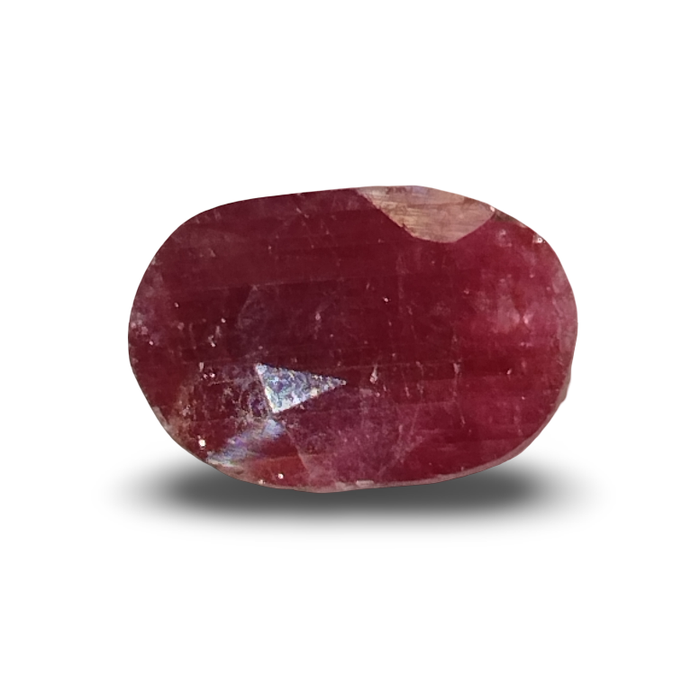 Natural Ruby | Oval Cut | Deep Red | IGC Certified No.: IGCDKBAJ47513