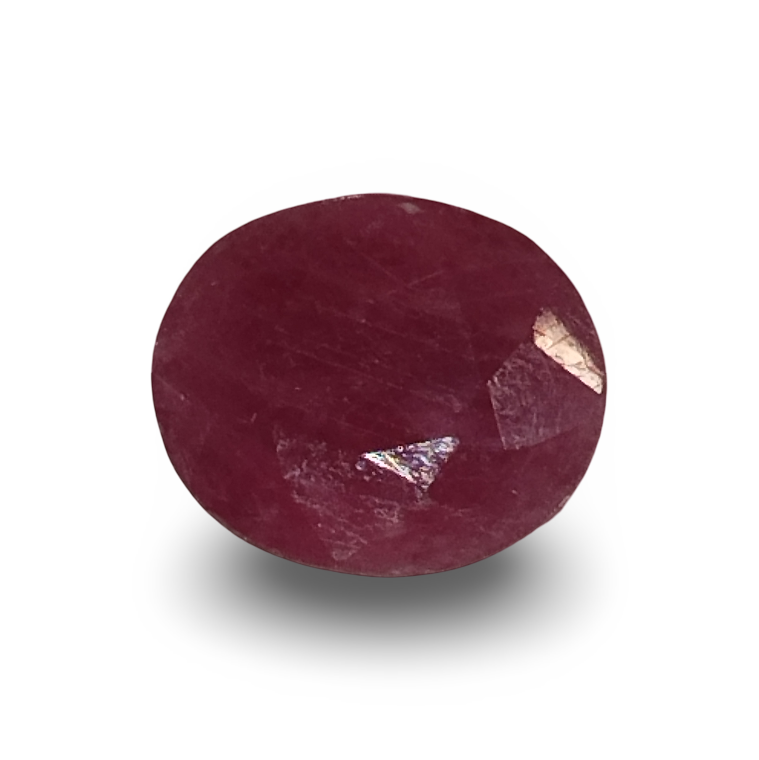 Natural Ruby |5H50| Oval Cut Red Gemstone | IGC Certified No.: IGCDKBAJ44824