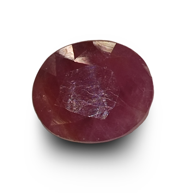 Natural Ruby |5H50| Oval Mix Cut | IGC Certified No.: IGCDKBAJ41387