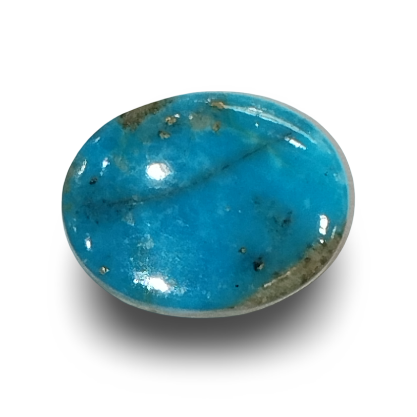 Natural Turquoise | Certified | Oval Cabochon | Sea Blue Certificate No.: IGCDKBAJ41415