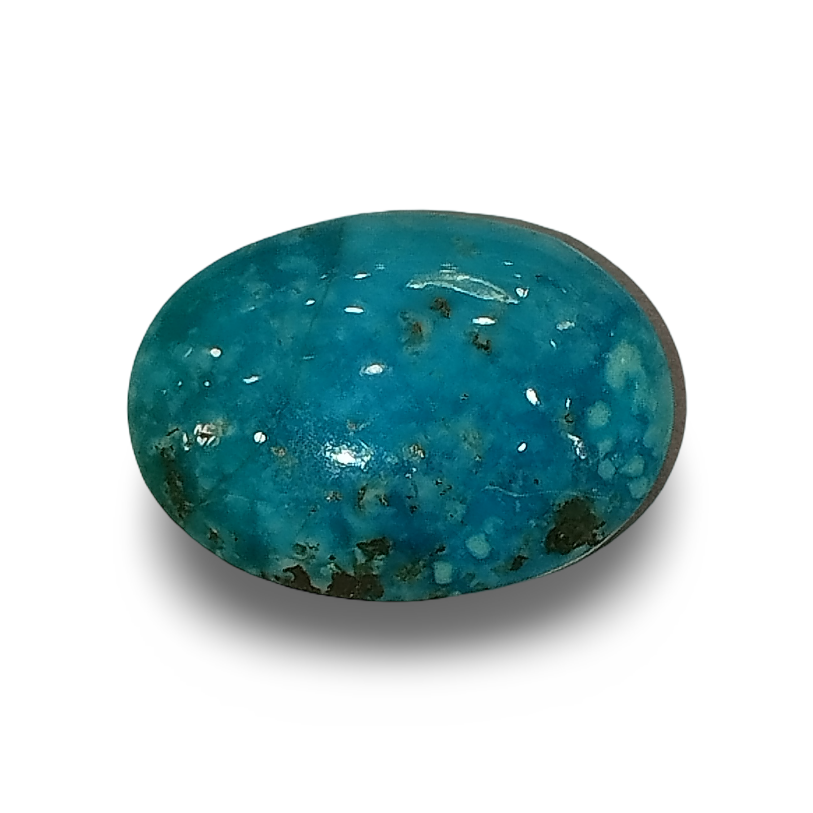 Natural Turquoise | Certified | Oval Cabochon | Sea Blue Certificate No.: IGCDKBAJ41418