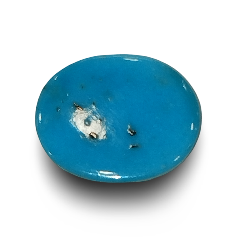 Natural Turquoise | Certified | Oval Cabochon | Sea Blue Certificate No.: IGCDKBAJ44696