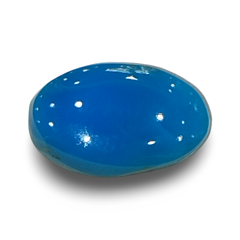 Natural Turquoise | Certified Oval Cabochon – Sea Blue Certificate No.: IGCDKBAJ44706