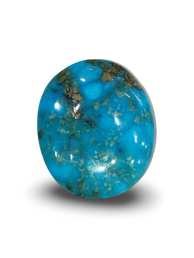 Natural Turquoise | IGC Certified | Oval | Matrix Sea Blue Certification Number: IGCDKBAJ44714