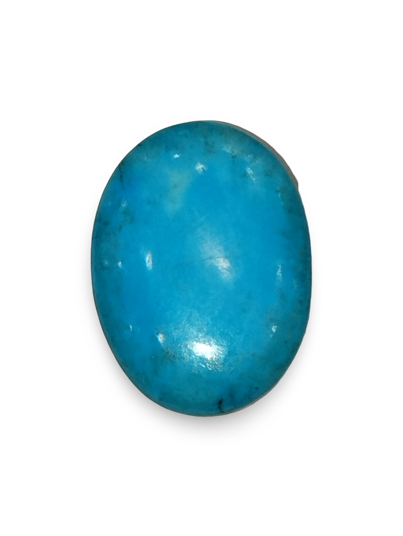 Natural Turquoise | Oval | Sea Blue | Certified | Astrological Gemstone Certificate No.: IGCDKBAJ44694