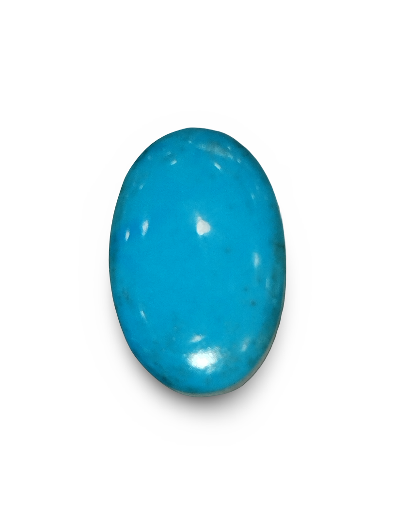 Natural Turquoise | Oval Cabochon | Sea Blue | Certified | Premium Quality Certificate No.: IGCDKBAJ41448