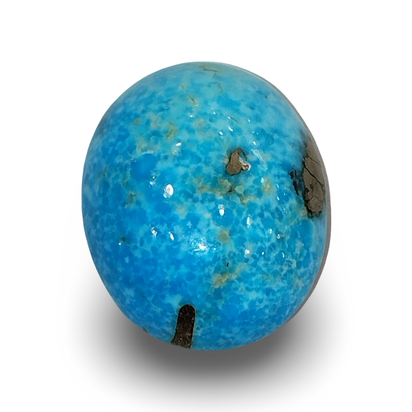 Natural Turquoise | Sea Blue | Oval | Matrix Background | IGC Certified Certification: IGC (IGCDKBAJ44710)