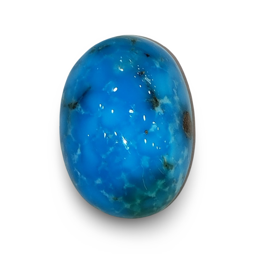 Natural Turquoise | Sea Blue | Oval | Matrix Background | IGC Certified Certification: IGC (IGCDKBAJ44718)