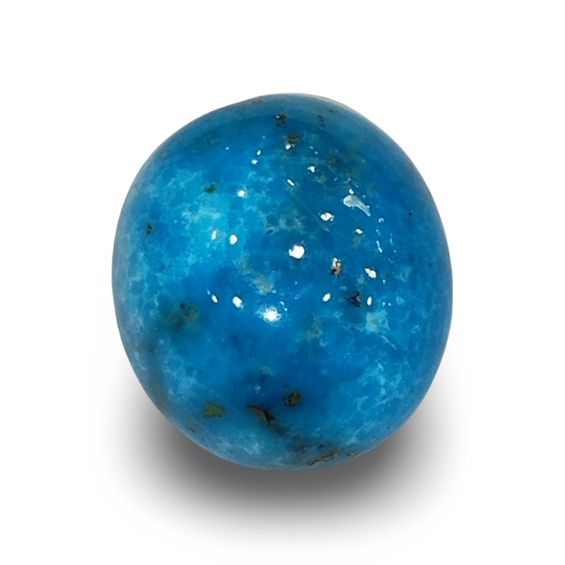 Natural Turquoise | Sea Blue | Oval Cut | IGC Certified | Matrix Background Certification: IGC (IGCDKBAJ48347)