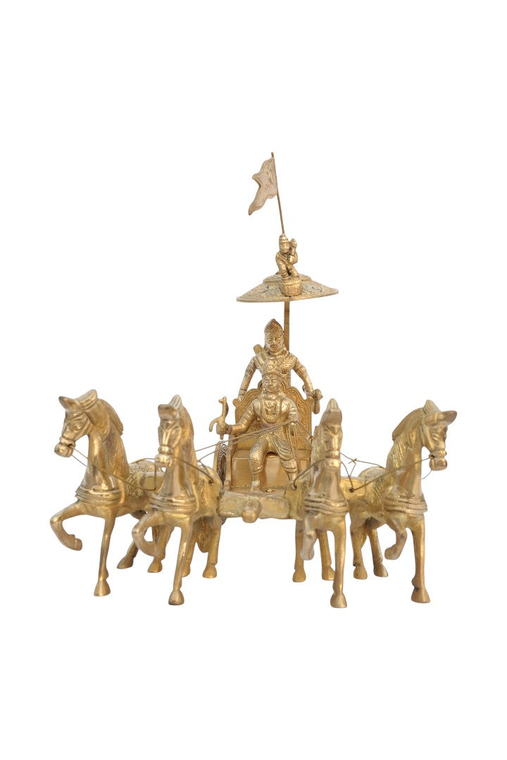 Destiny Star Stores ARJUNA RATH FOUR HORSE WITH KRISHNA JI