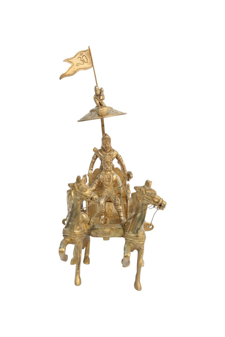 Destiny Star Stores ARJUNA RATH TWO HORSE WITH KRISHNA JI