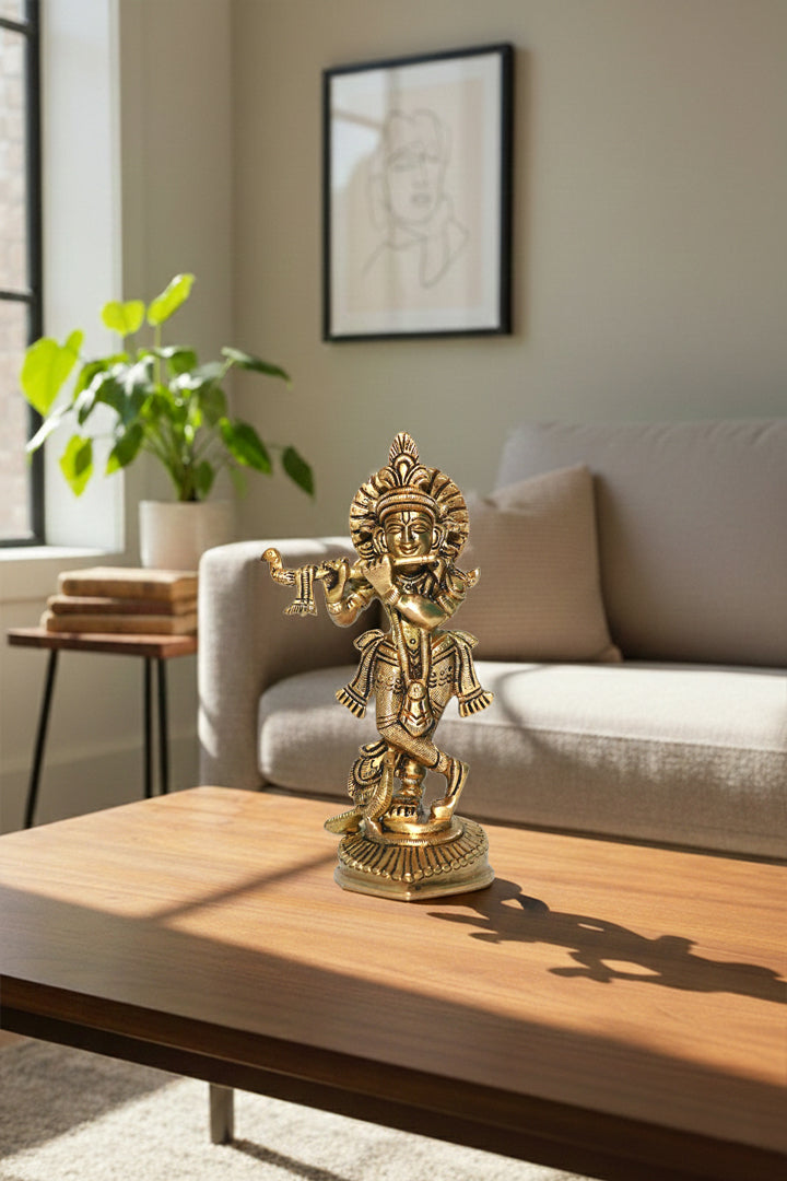 Destiny Star Stores BRASS KRISHNA JI STATUE