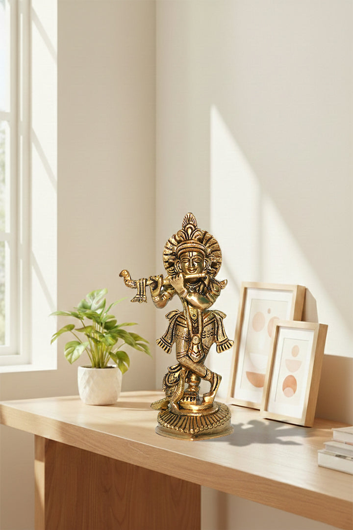 Destiny Star Stores BRASS KRISHNA JI STATUE