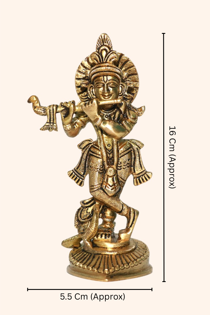 Destiny Star Stores BRASS KRISHNA JI STATUE