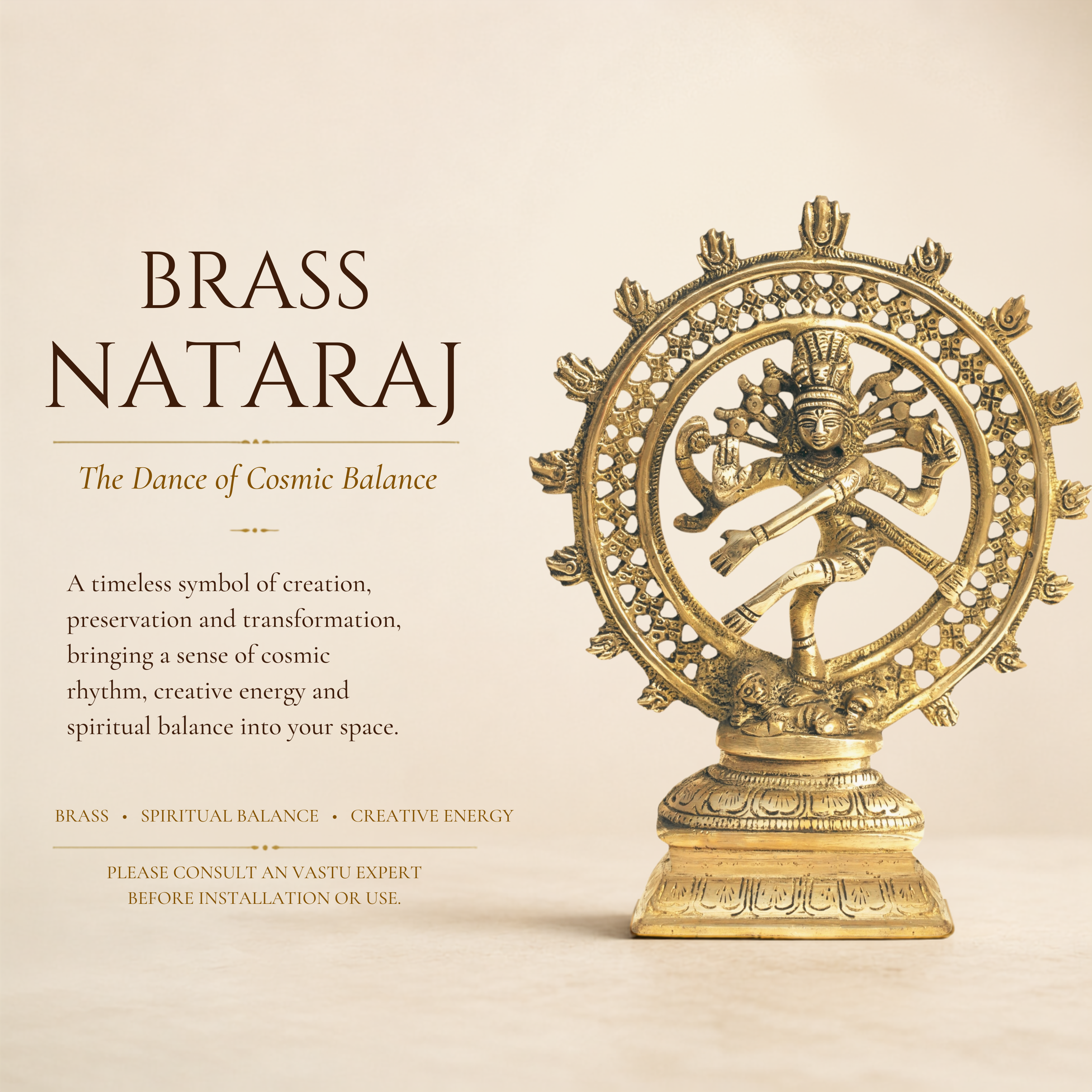 Destiny Star Stores BRASS NATRAJ JI
