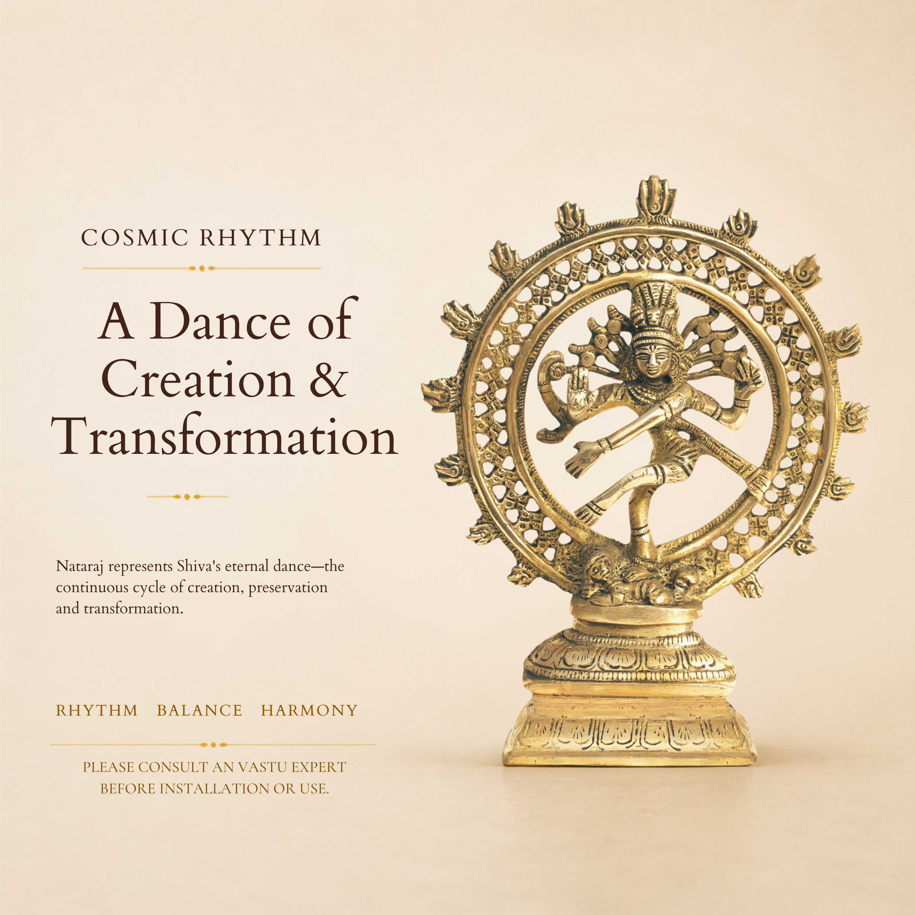 Destiny Star Stores BRASS NATRAJ JI