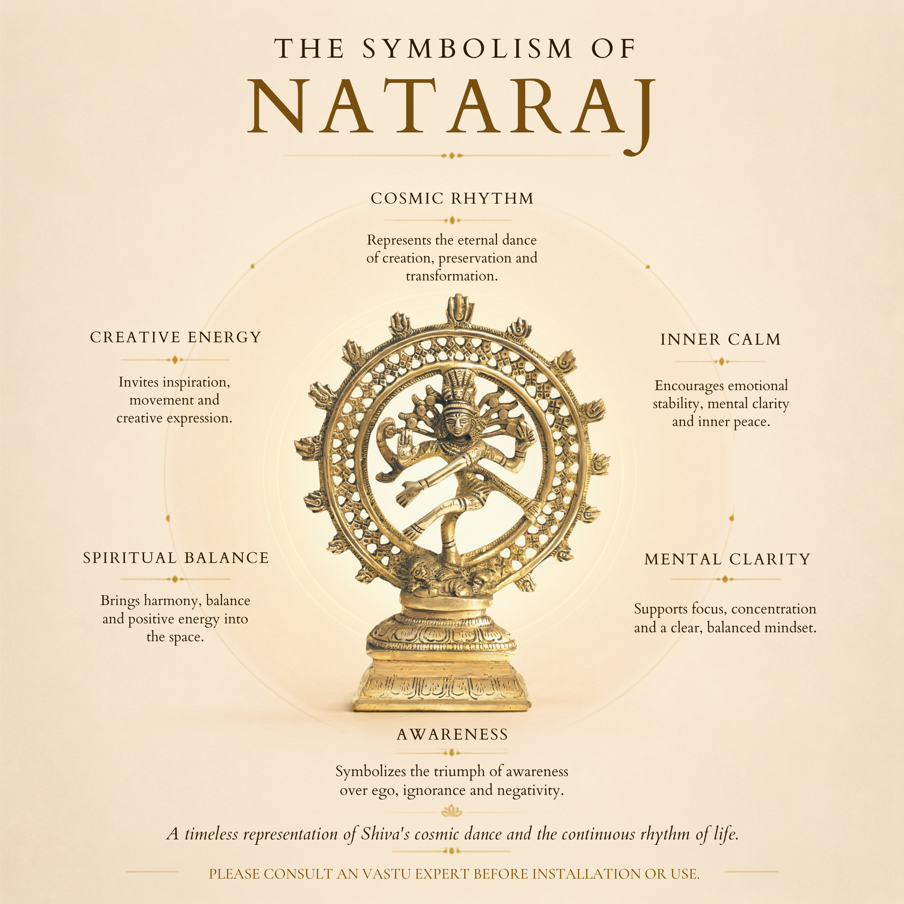 Destiny Star Stores BRASS NATRAJ JI