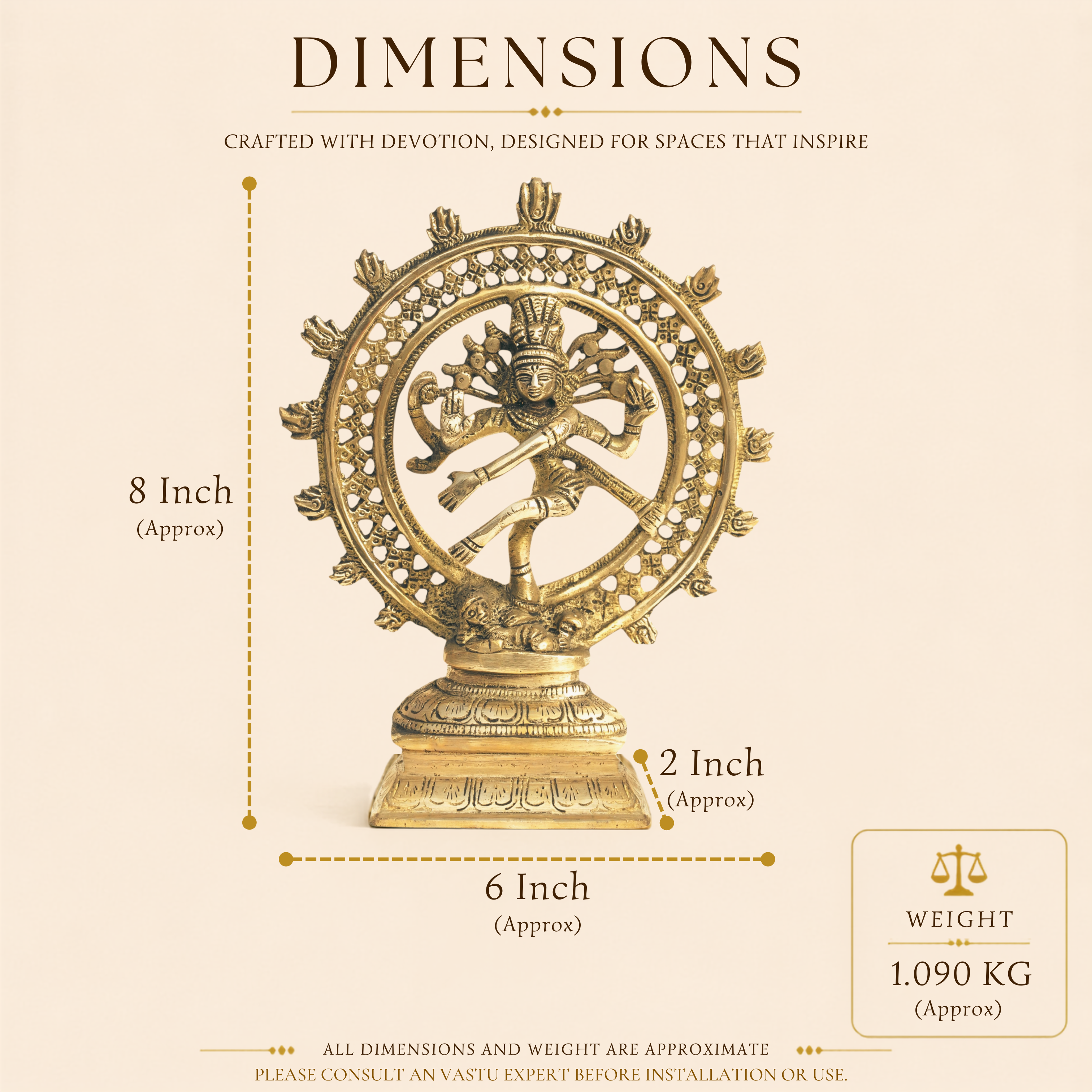 Destiny Star Stores BRASS NATRAJ JI