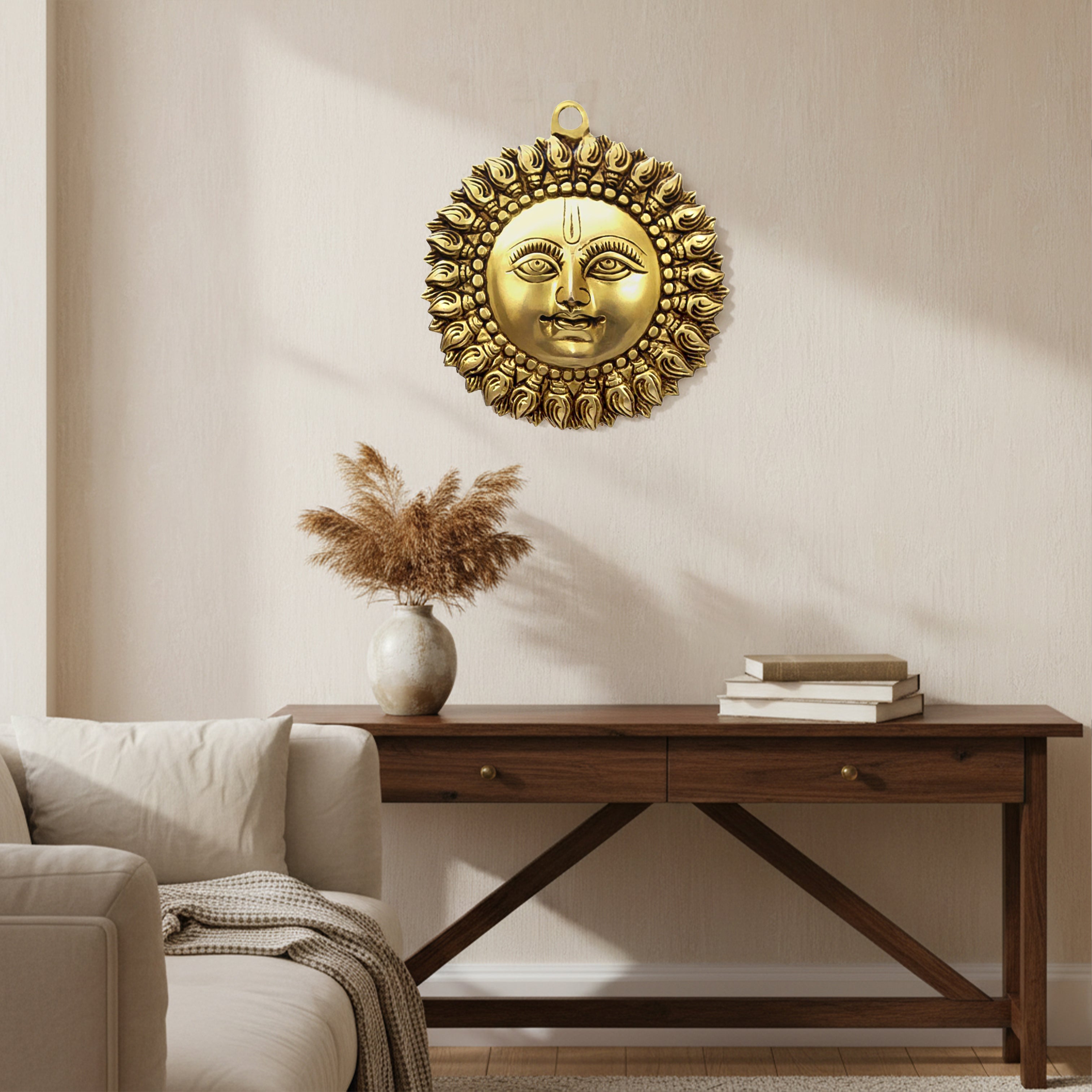 Destiny Star Stores BRASS SMALL SUN STATUE