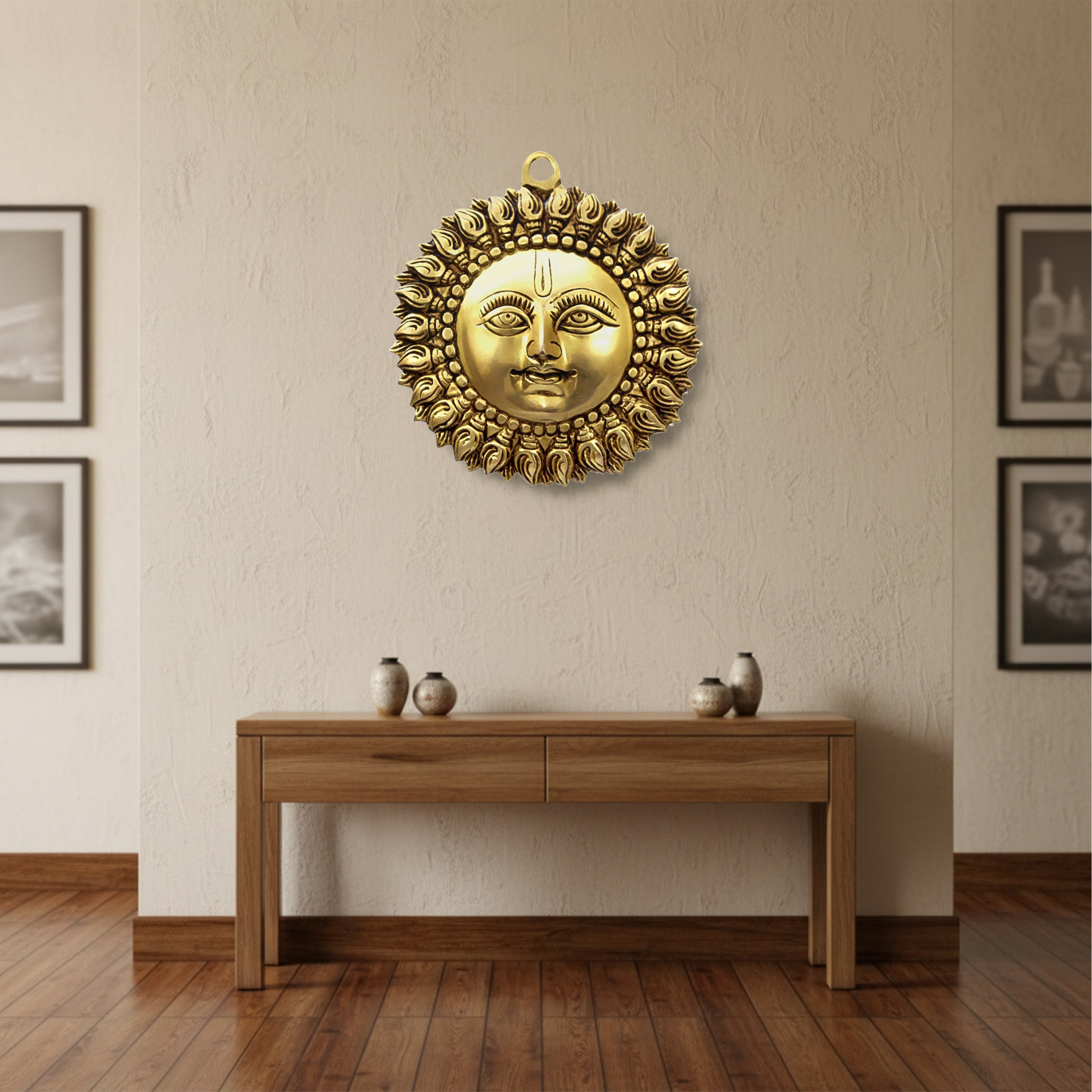 Destiny Star Stores BRASS SMALL SUN STATUE