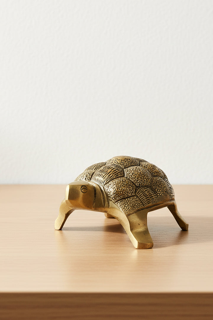 Destiny Star Stores BRASS HOLLOW SMALL TURTLE