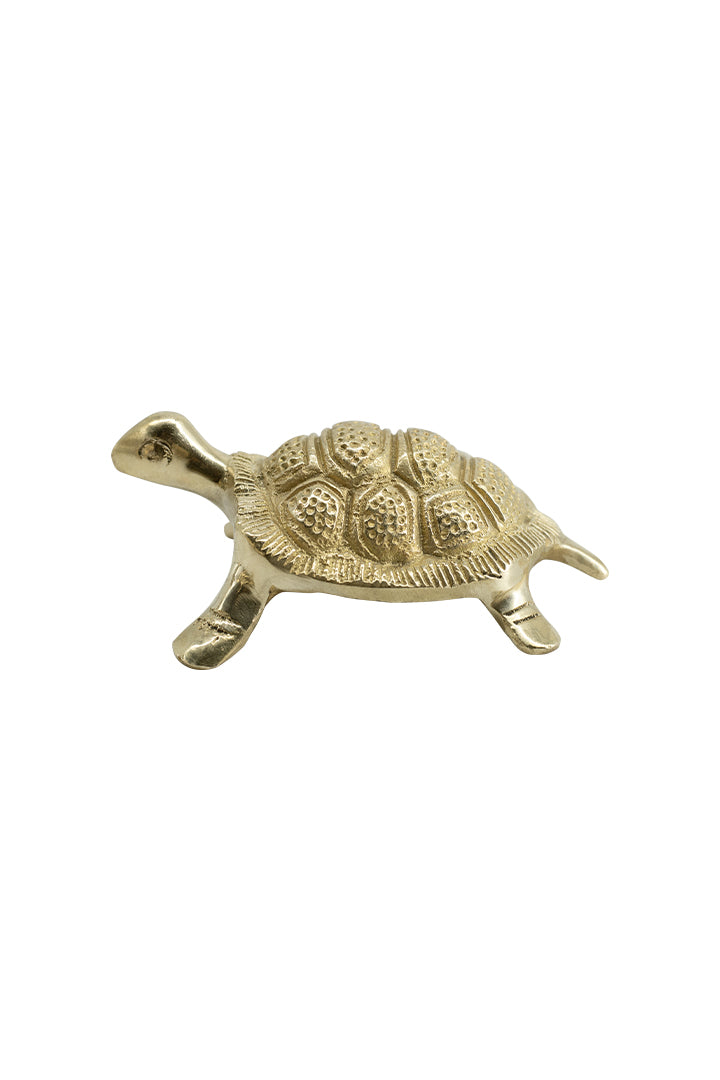 Destiny Star Stores BRASS SMALL YANTRA TURTLE 2 INCH